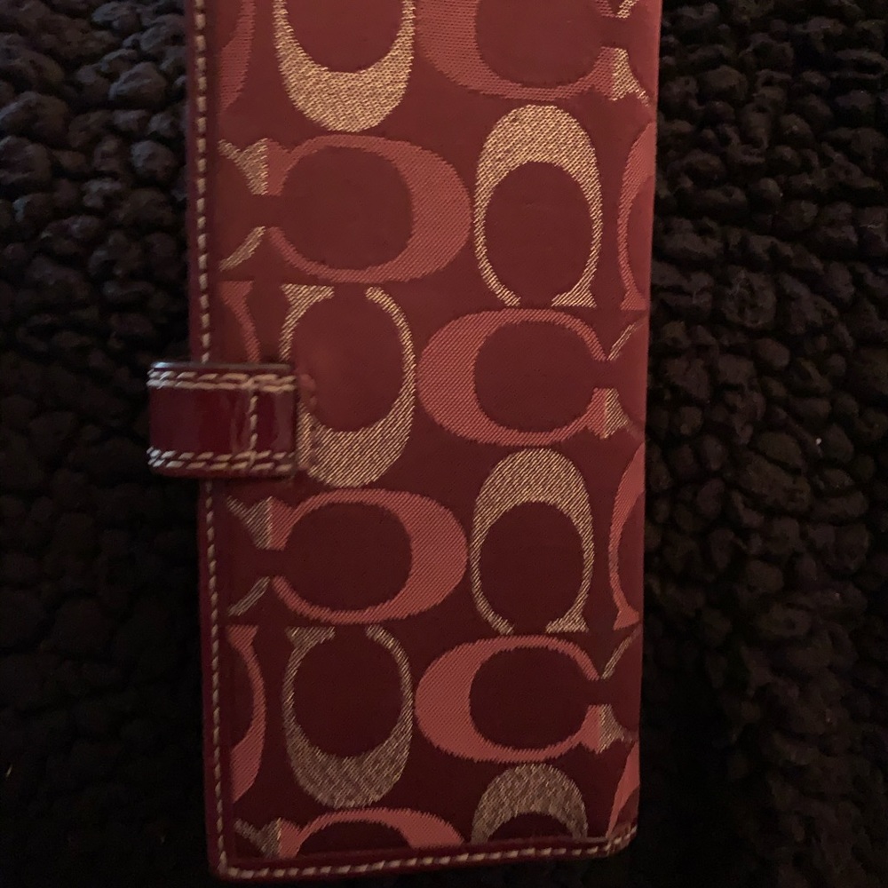 Burgundy Coach Wallet